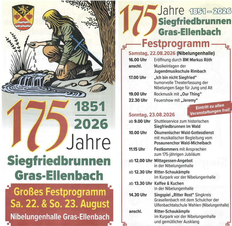 175 Jahre Siegfriedbrunnen Festkommers