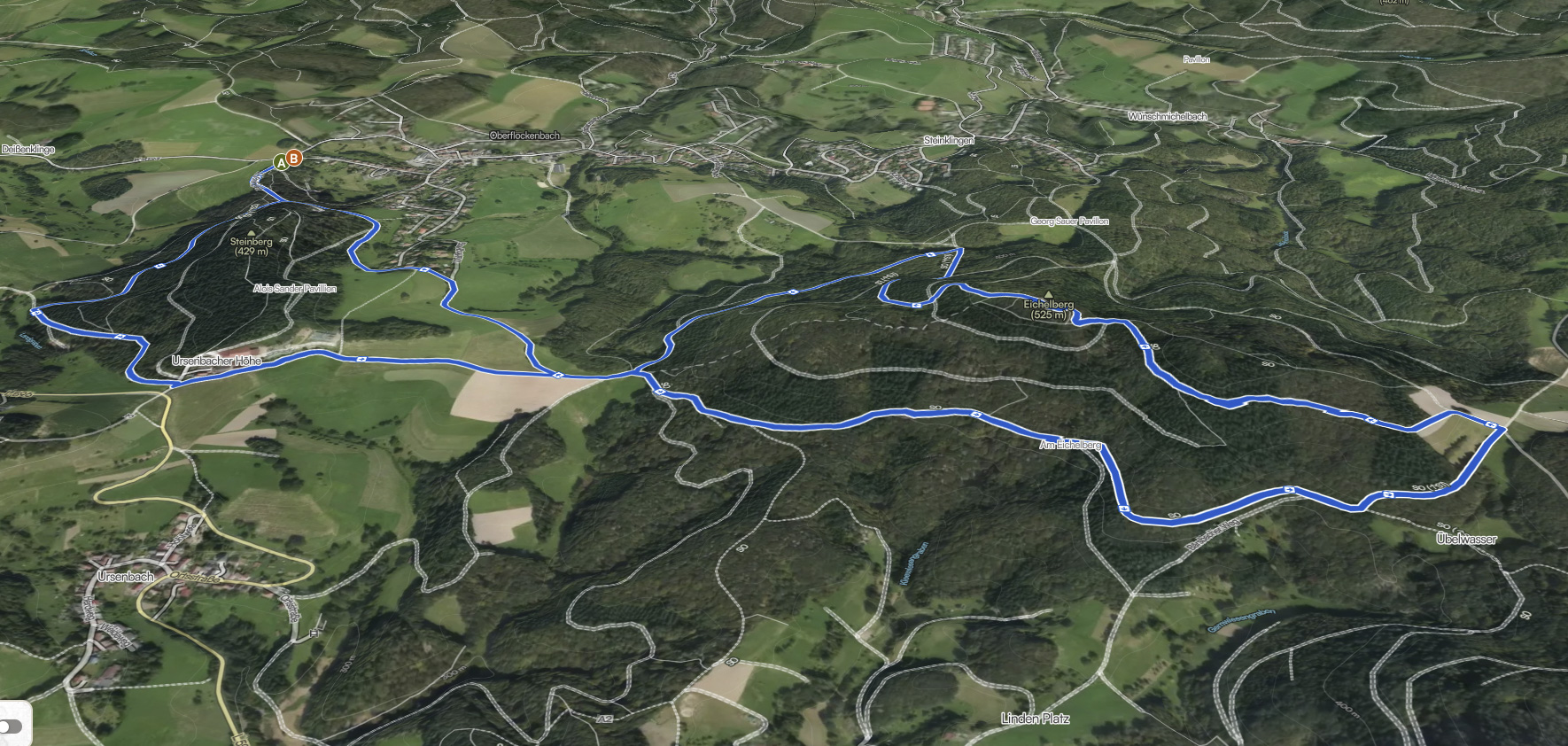 Wandern um den Eichelberg / Mannheimer Hütte
